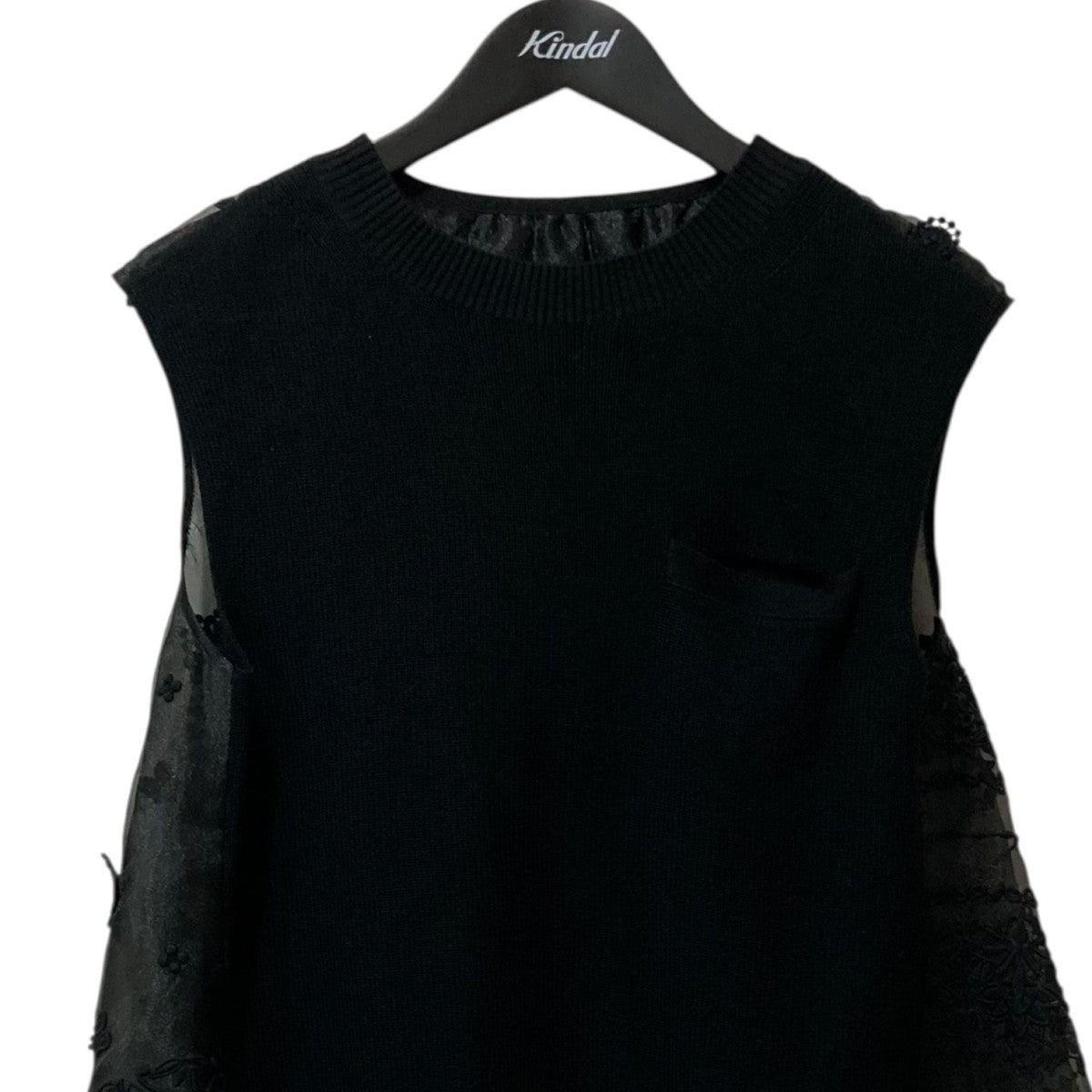 sacai(サカイ) Bandana Embroidery Knit ノースリーブカットソー