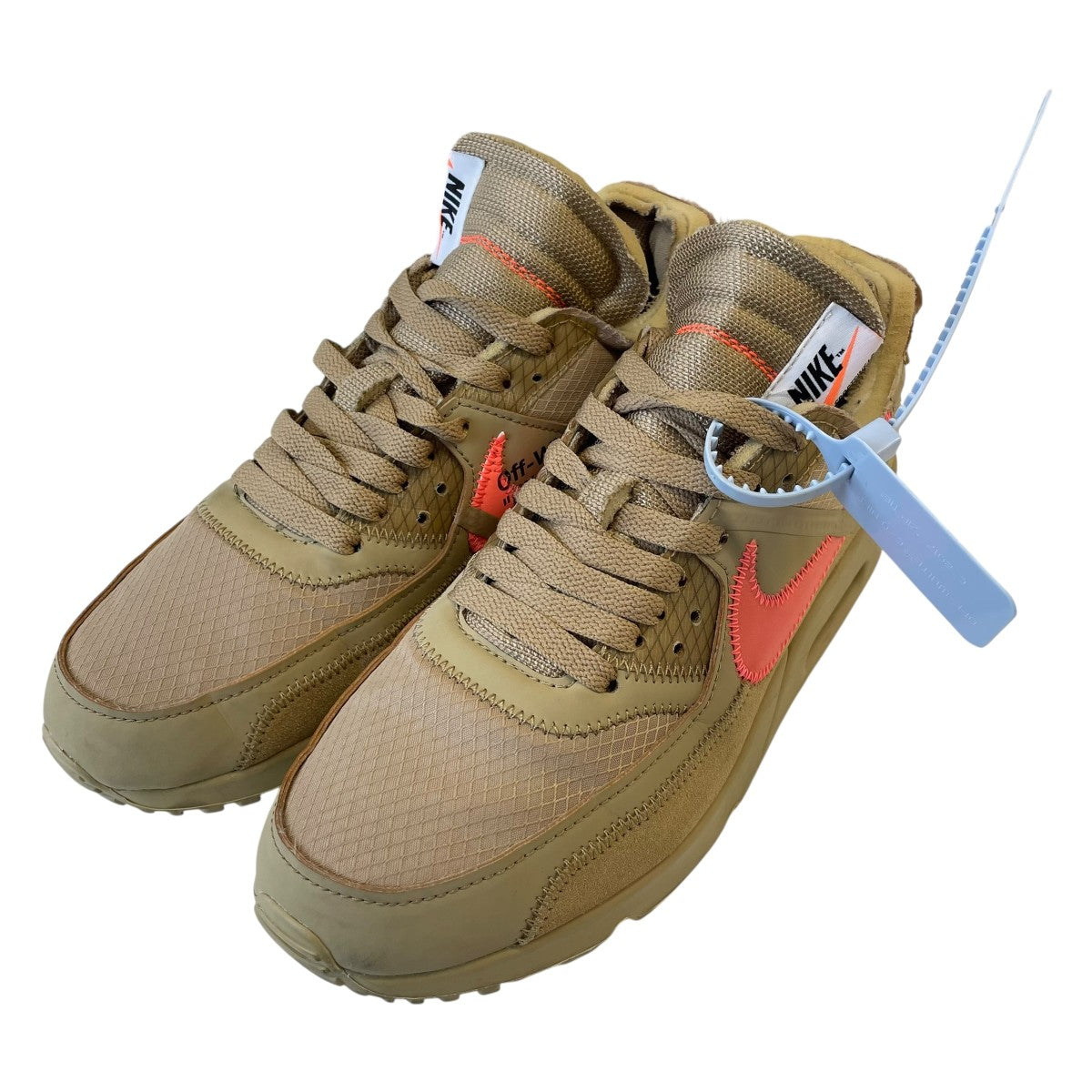 NIKE×OFFWHITE AIR MAX 90 Desert OreスニーカーAA7293-200