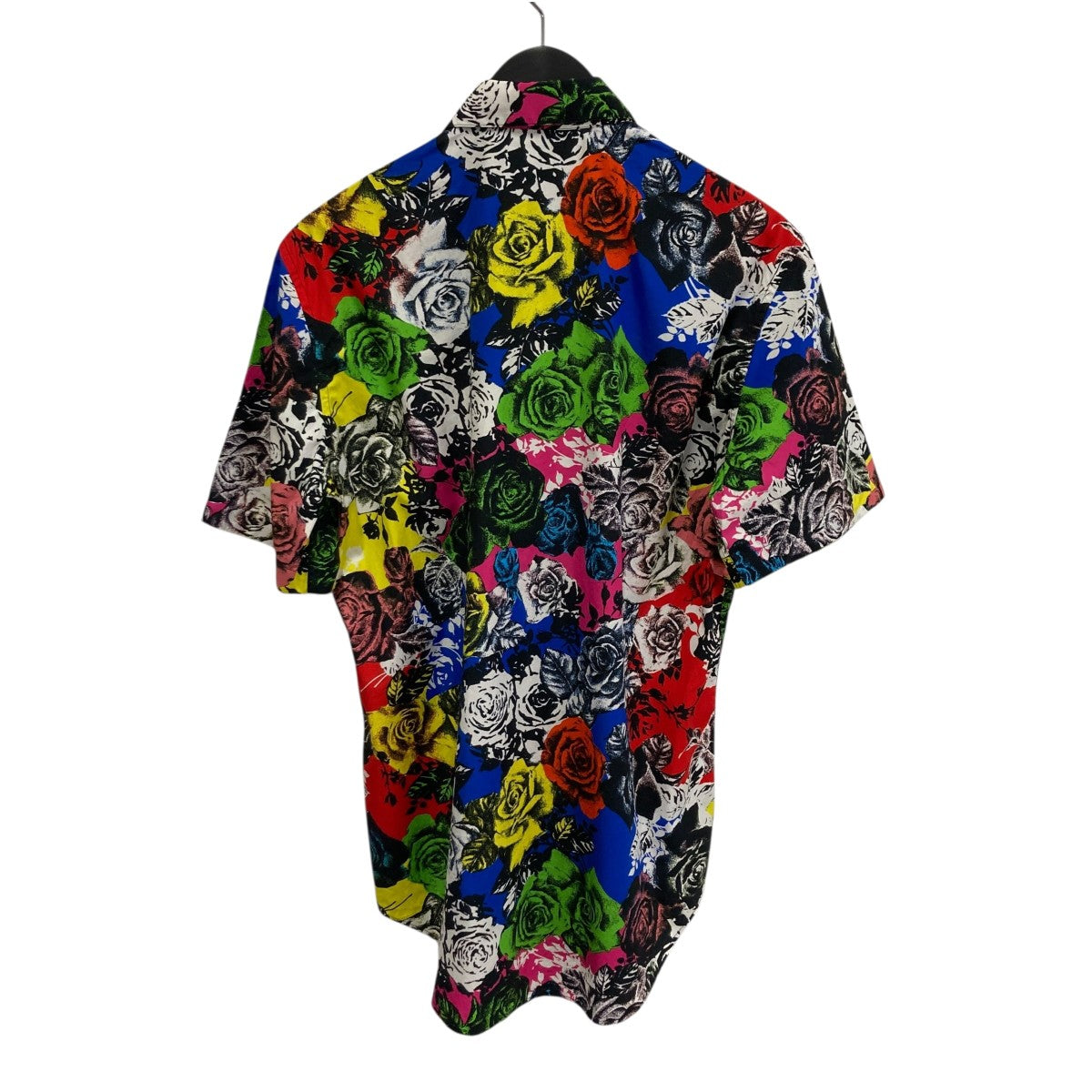 VERSACE ローズ柄半袖シャツ 古着・中古-2枚目のアイテム画像
