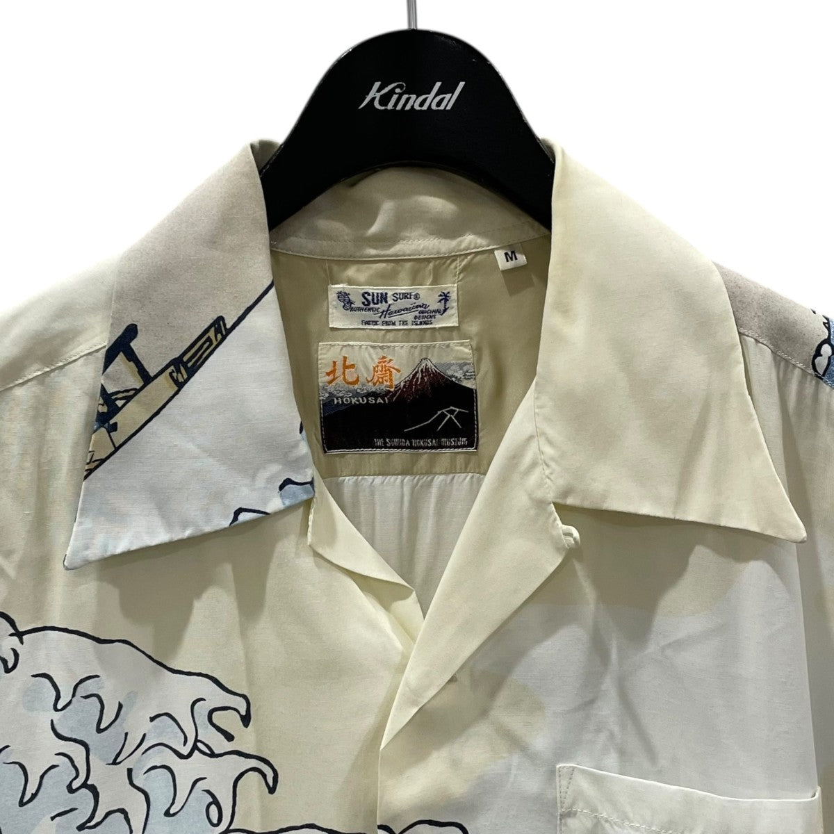 Sun Surf オープンカラー半袖シャツ アロハシャツ 葛飾北斎 SPECIAL EDITION 神奈川沖浪裏 SS37651 古着・中古-3枚目のアイテム画像