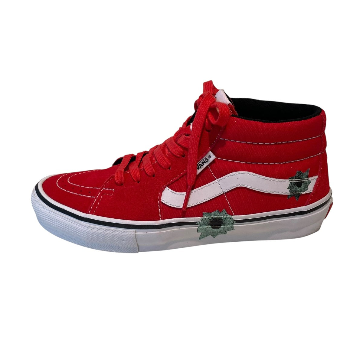 VANS×Supreme 25SSNate Lowman Skate Grosso Midスニーカー 古着・中古-2枚目のアイテム画像