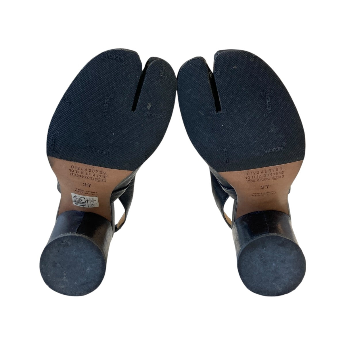 maison margiela 足袋バレエ　ヒール Maison Margiela(メゾンマルジェラ) スリングバック足袋レザー