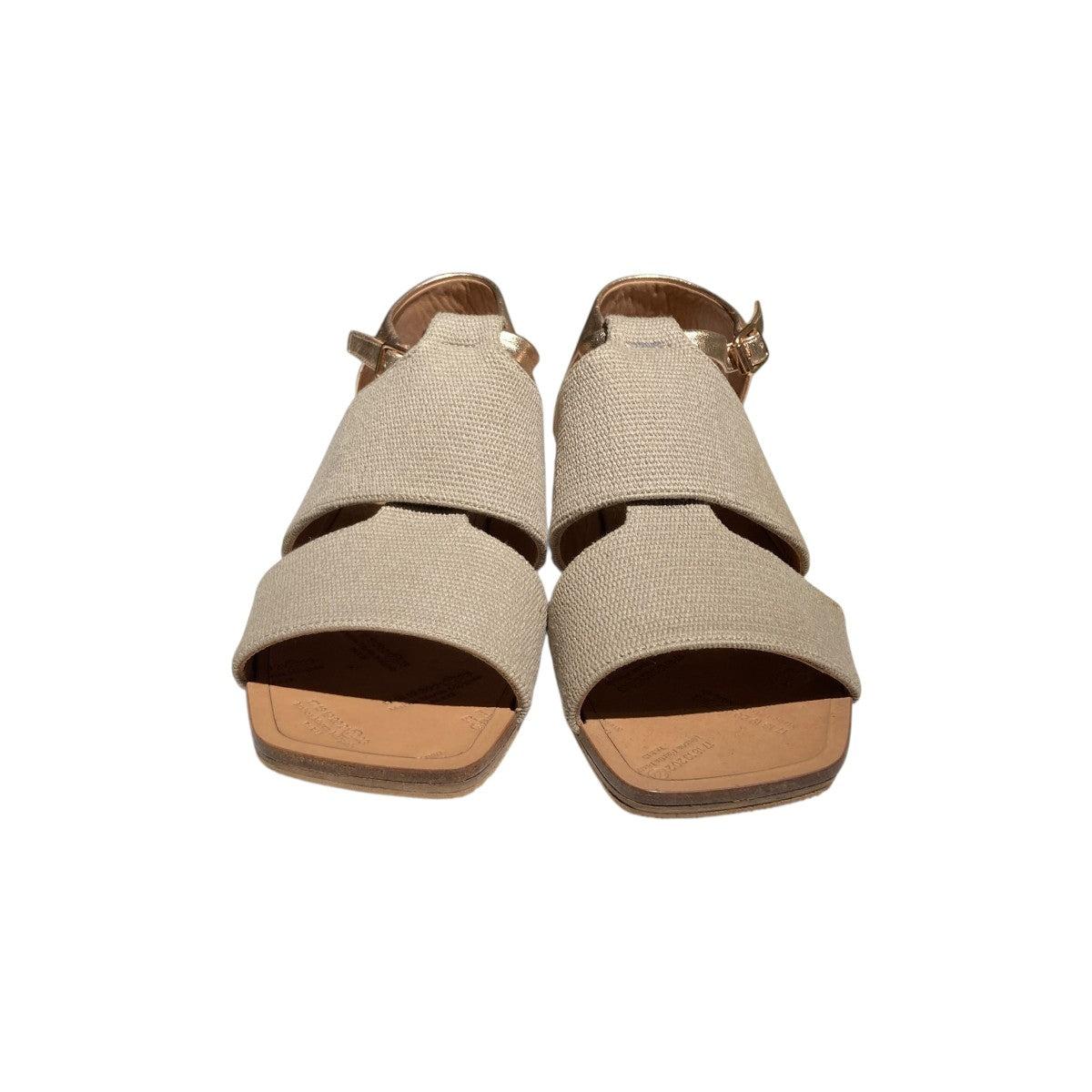 Maison Margiela LEATHER CANVAS OPEN TOE SANDALサンダルS38WP0338 古着・中古-3枚目のアイテム画像