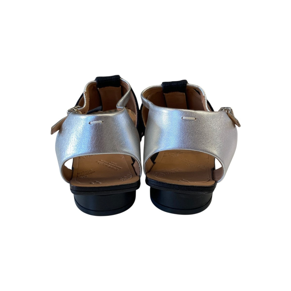 Maison Margiela LEATHER CANVAS OPEN TOE SANDALサンダルS38WP0338 古着・中古-4枚目のアイテム画像