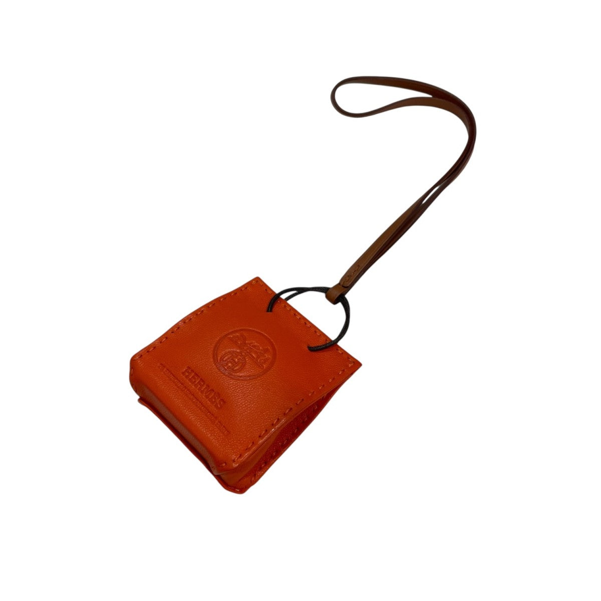値下げエルメス ショッパーチャーム　オレンジ HERMES - HERMES オレンジ ショッパー チャーム 最新作の通販 by