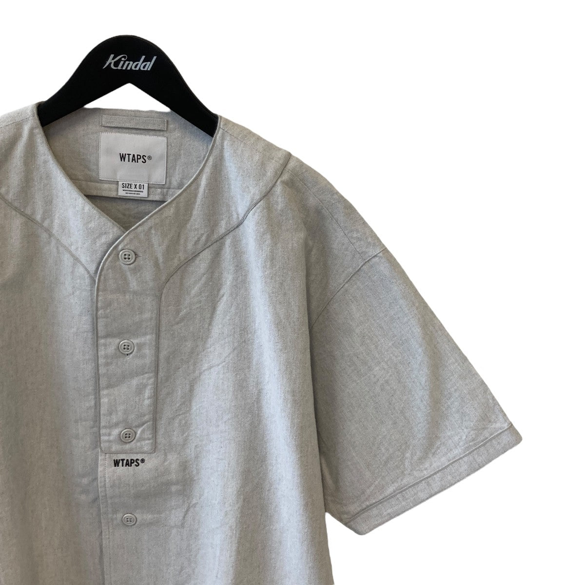 WTAPS ベースボールシャツ サイズX 02 グレー r WTAPS(ダブルタップス) ベースボールシャツ211TQDT-SHM06
