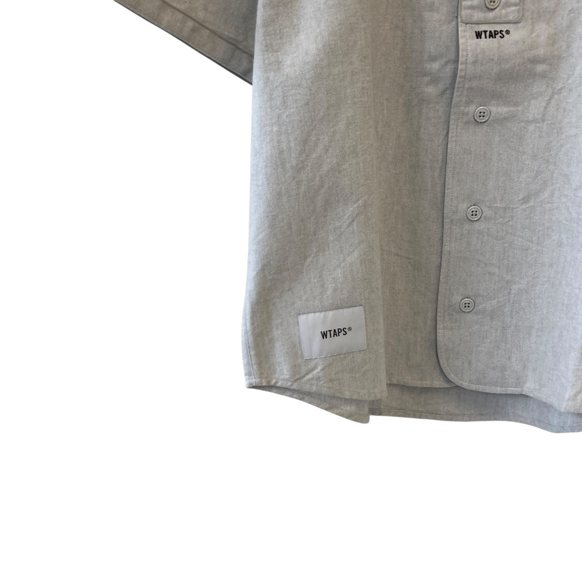 新品WTAPS ベースボールシャツ グレー X02 窪塚洋介着用・美品】 WTAPS ベースボールシャツ グレー X03