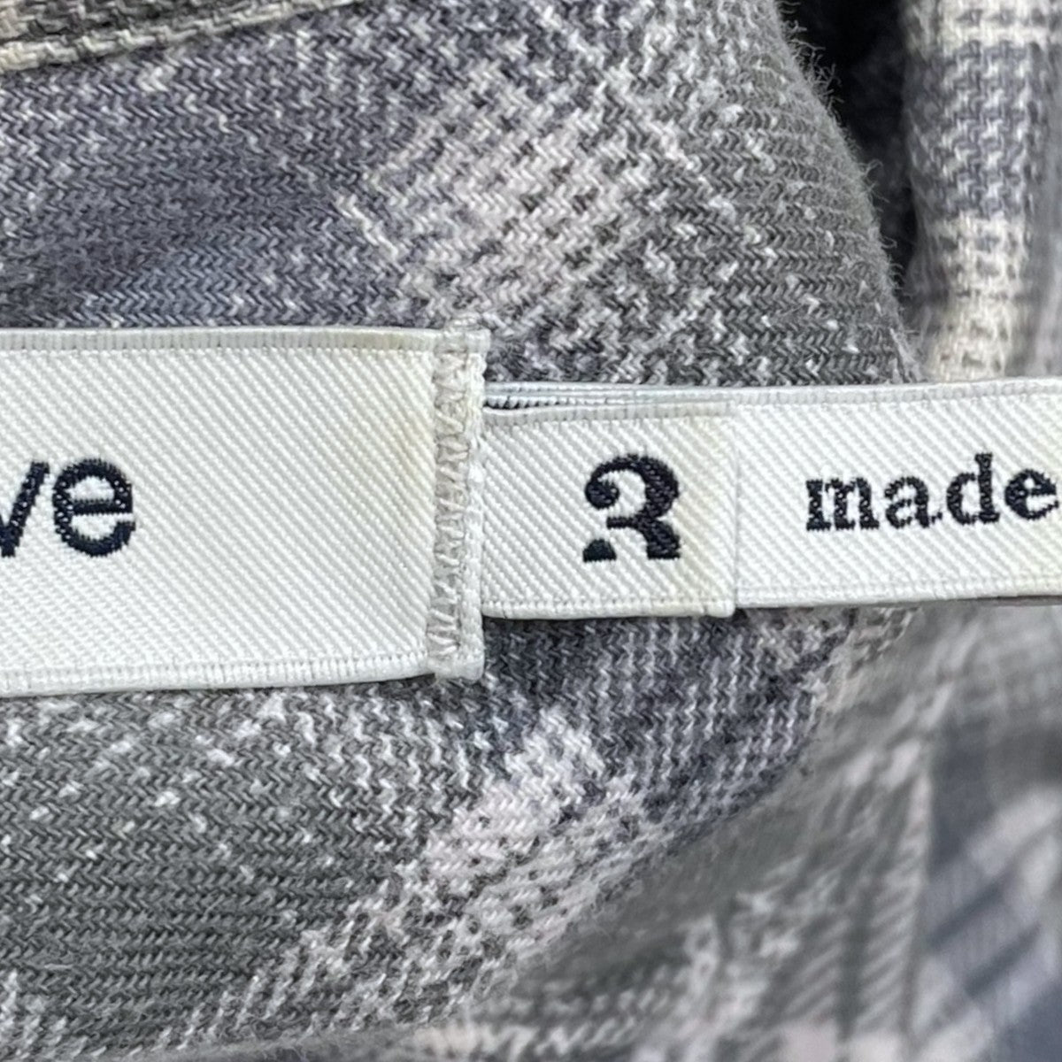 nonnative(ノンネイティブ) ジップアップチェック柄シャツ