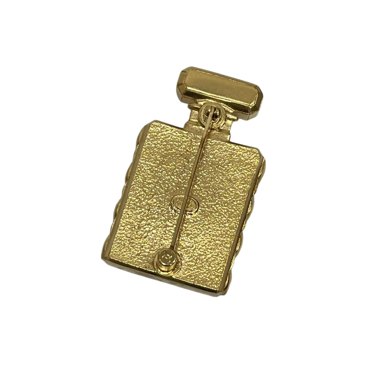 中古美品シャネルCHANEL香水ボトルスパンコールブローチ