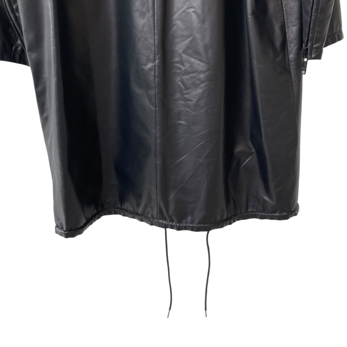 PRADA コート 48 ブラック #98339 プラダ ロングトレンチコート⁄42⁄ナイロン⁄プラダ⁄98339⁄スプリングコート