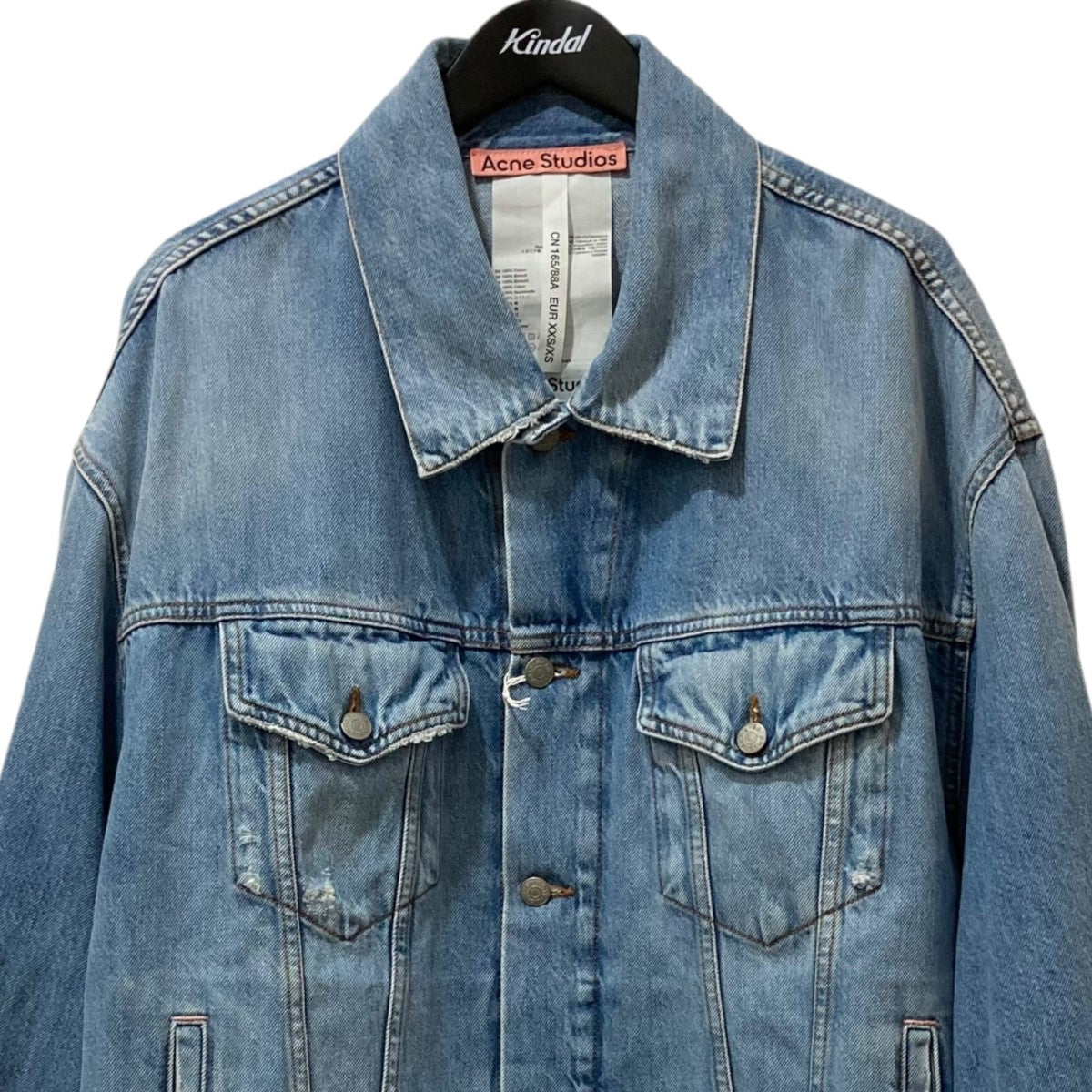 アクネストゥディオズ　25SS デニムジャケット　オーバーサイズフィット アクネストゥディオズ 25SS デニムジャケット オーバーサイズ