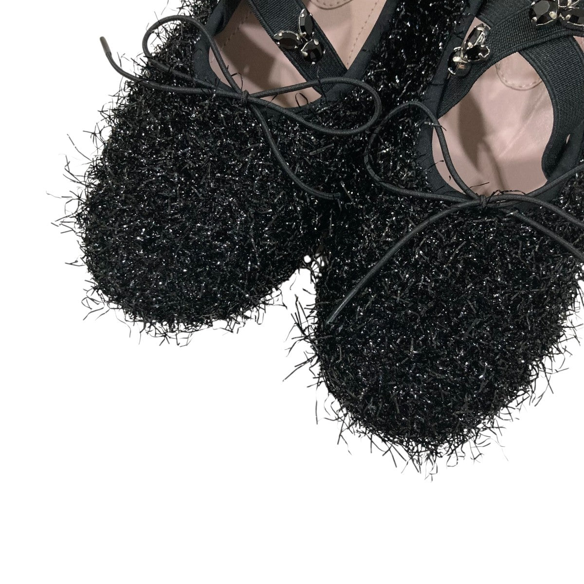 Simone Rocha 2025SS ラメシャギー フラットシューズ 古着・中古-3枚目のアイテム画像