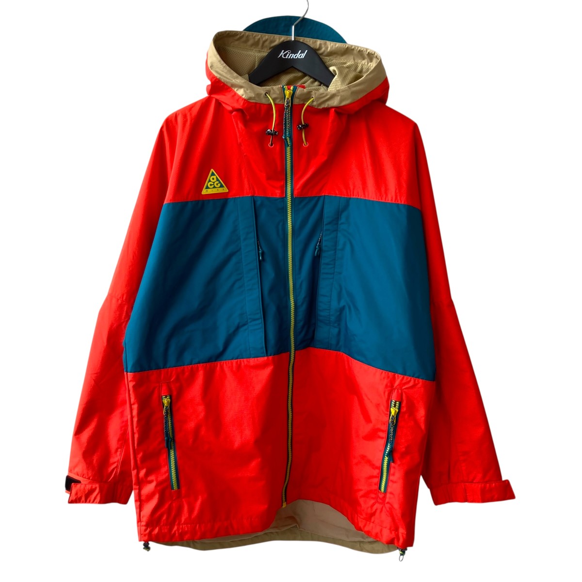 NIKE(ナイキ) ナイロンハーフジップジャケット レッド サイズ XL