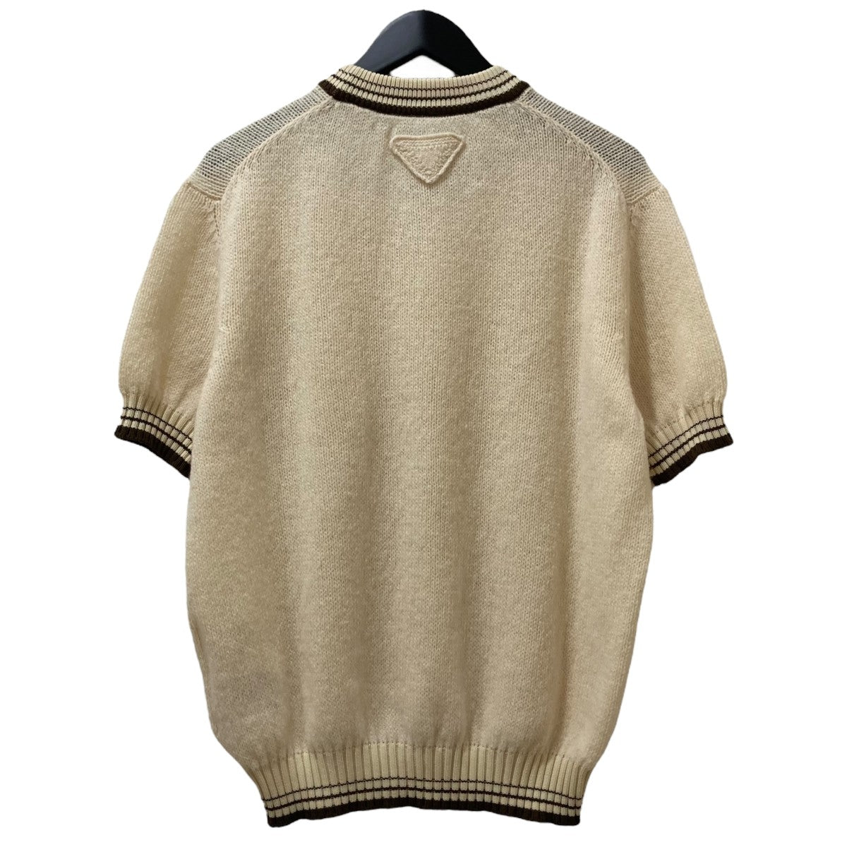 PRADA(プラダ) シェットランドウール半袖ニットUMF033 S000 17QA