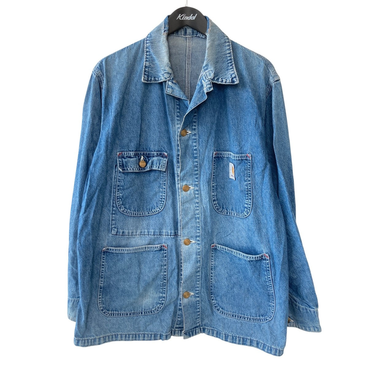 CarHartt デニムカバーオール 80s~90s 古着・中古-1枚目のアイテム画像