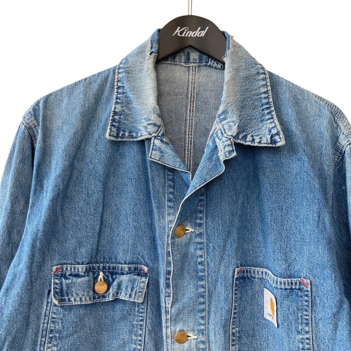 CarHartt デニムカバーオール 80s~90s 古着・中古-3枚目のアイテム画像