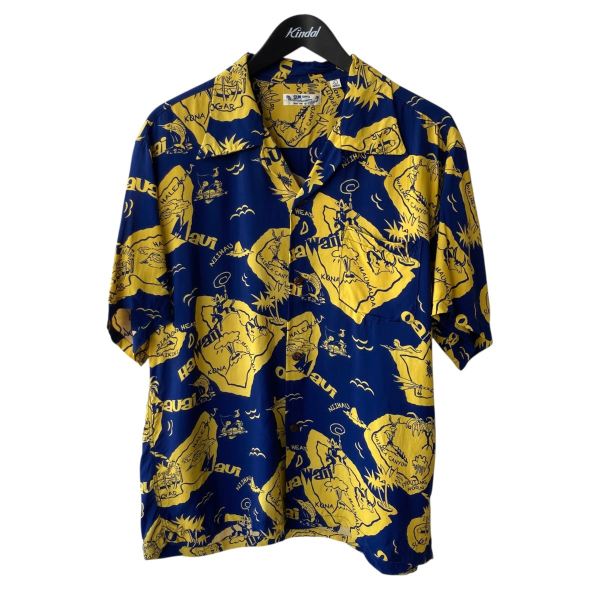 Sun Surf RAYON HAWAIIAN SHIRT SHOWING HAWAIIAN ISLAND半袖シャツSS39012 古着・中古-1枚目のアイテム画像