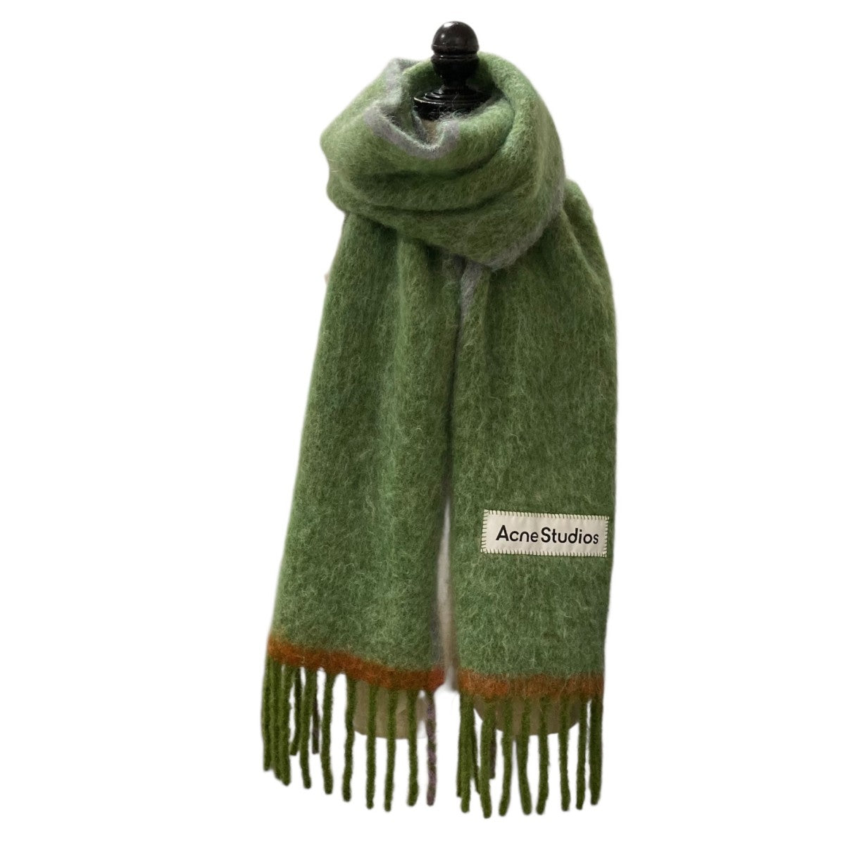 新品未使用　ETRO ロングマフラーグリーン　100% LANA WOOL 新品未使用 ETRO ロングマフラーグリーン 100% LANA WOOL 新品未