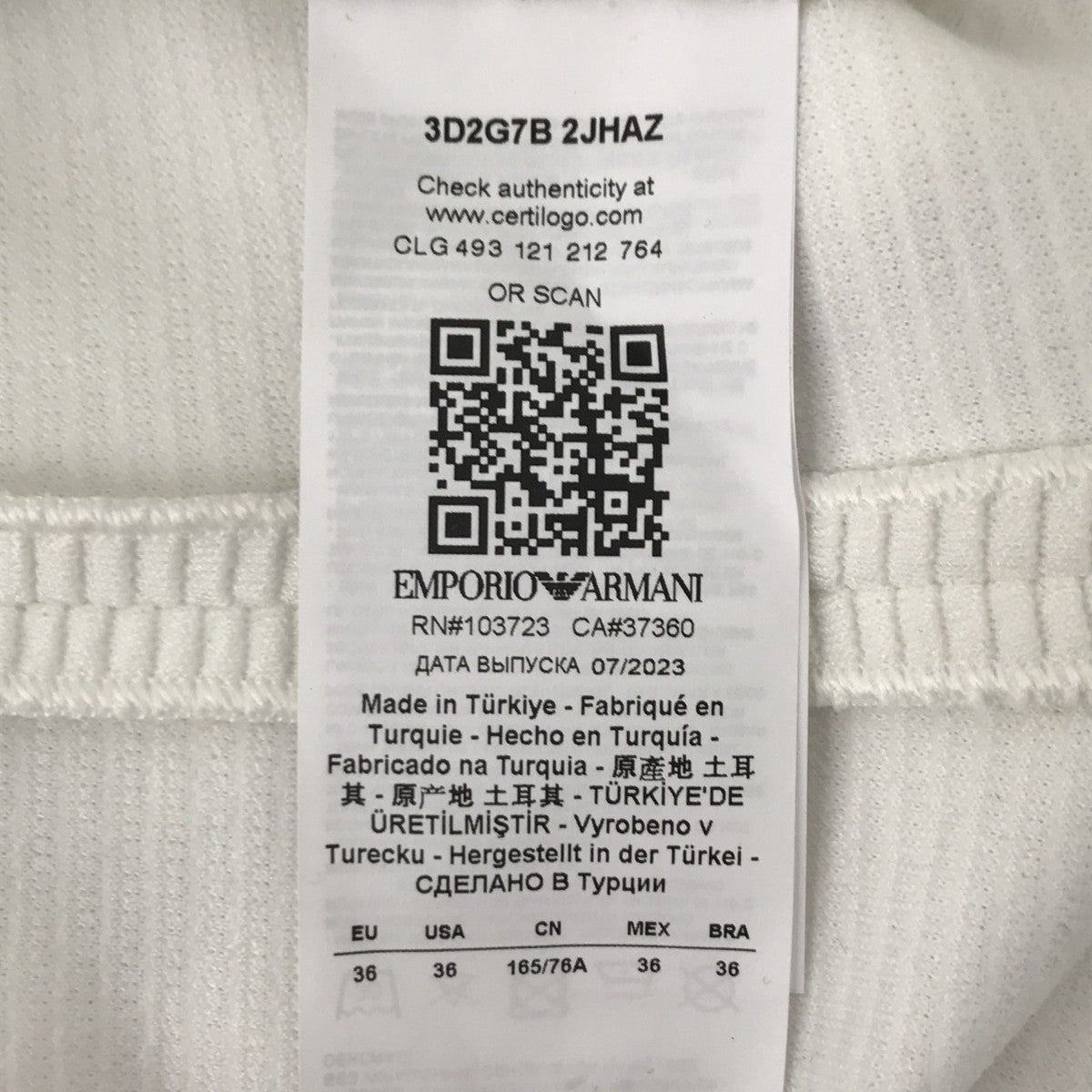 EMPORIO ARMANI(エンポリオアルマーニ) ノーカラージップジャケット