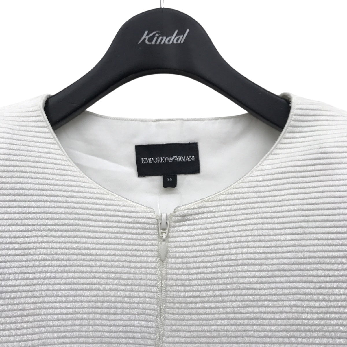 EMPORIO ARMANI(エンポリオアルマーニ) ノーカラージップジャケット