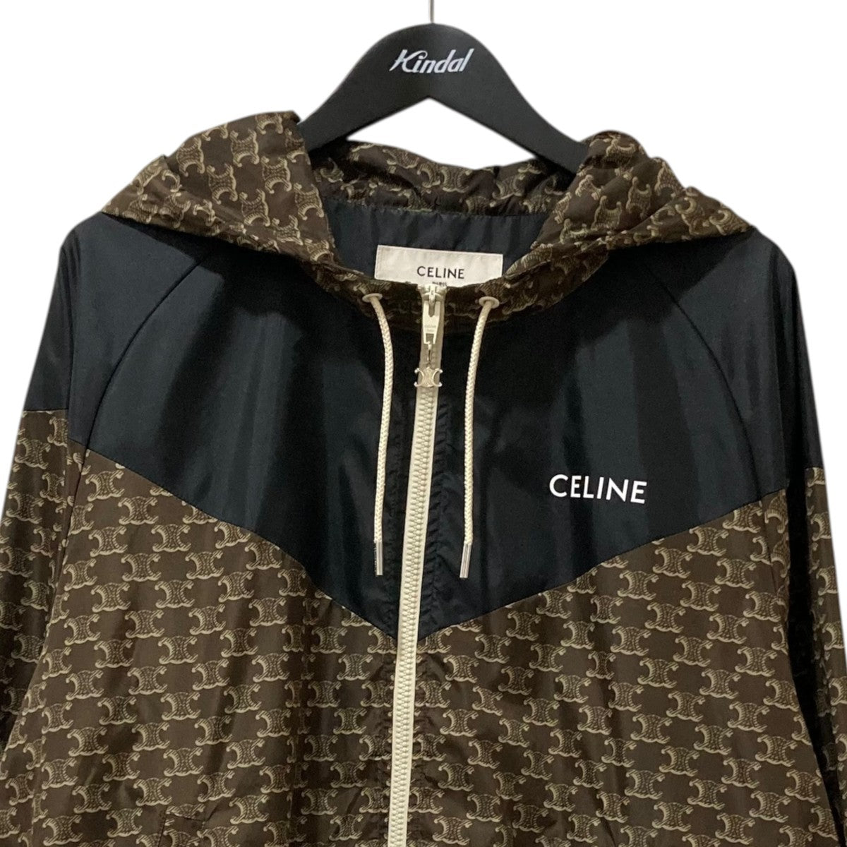 新品未使用　セリーヌ　マカダム ナイロンジャケット ブルゾン フーデッドジャケッ CELINE(セリーヌ) Macadam Triomphe nylon マカダム ナイロン