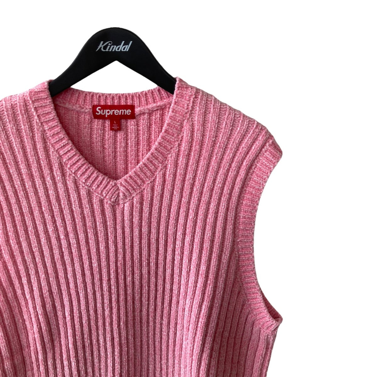 Supreme(シュプリーム) Chenille Sweater Vest Pinkベスト ピンク