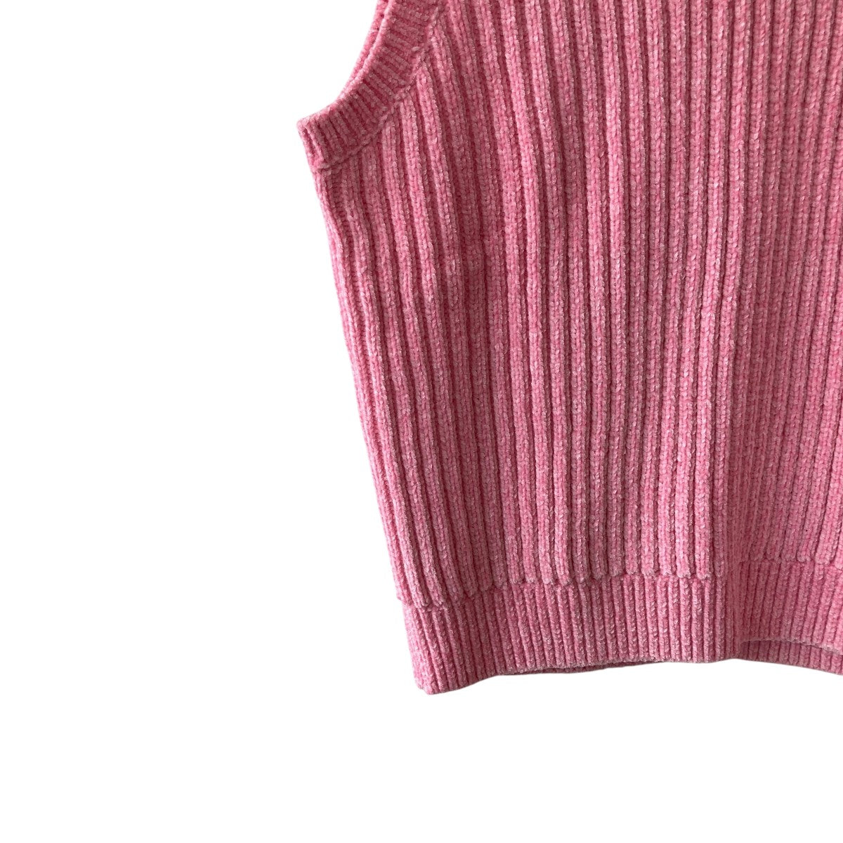 Supreme(シュプリーム) Chenille Sweater Vest Pinkベスト