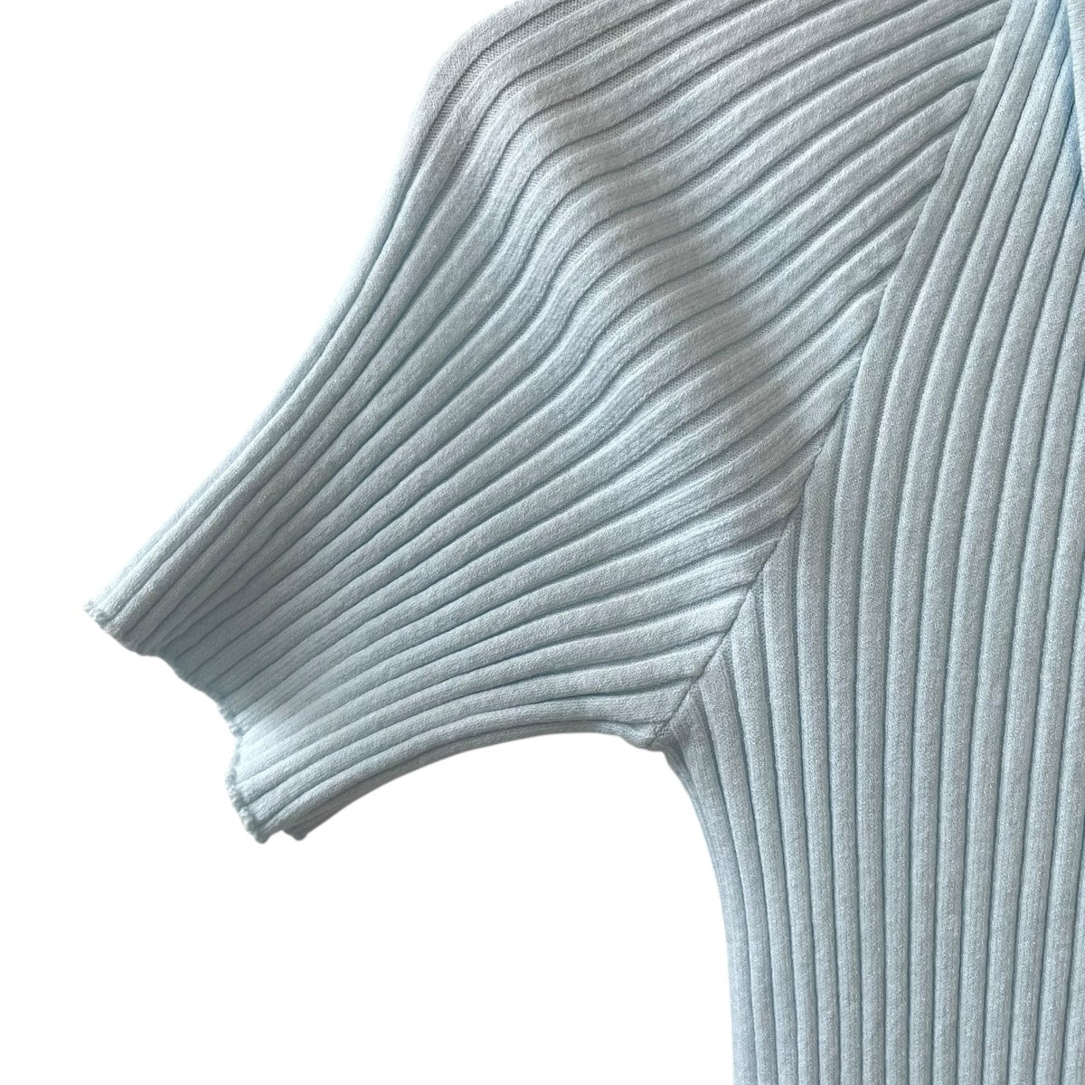 courreges RIB KNIT POLOリブニット ロゴ刺繍 半袖 ポロシャツ 古着・中古-5枚目のアイテム画像