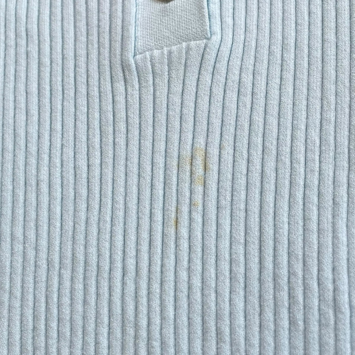 courreges RIB KNIT POLOリブニット ロゴ刺繍 半袖 ポロシャツ 古着・中古-6枚目のアイテム画像