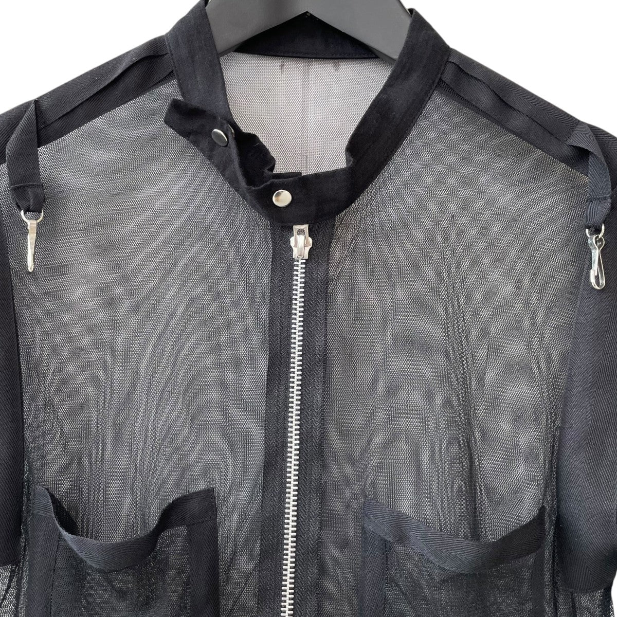 LIMI feu(リミフゥ) シアーシャツLN-T41-630 LN-T41-630 ブラック LIMI feu(リミフゥ) シアーシャツLN-T41-630 LN-T41-630 ブラック