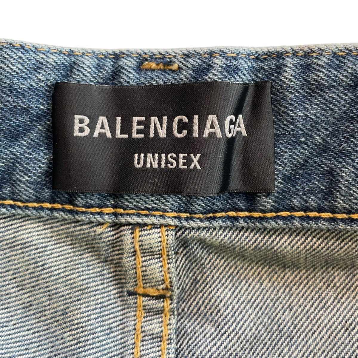 BALENCIAGA(バレンシアガ) 23SSダメージ加工 バギーデニムパンツ745213