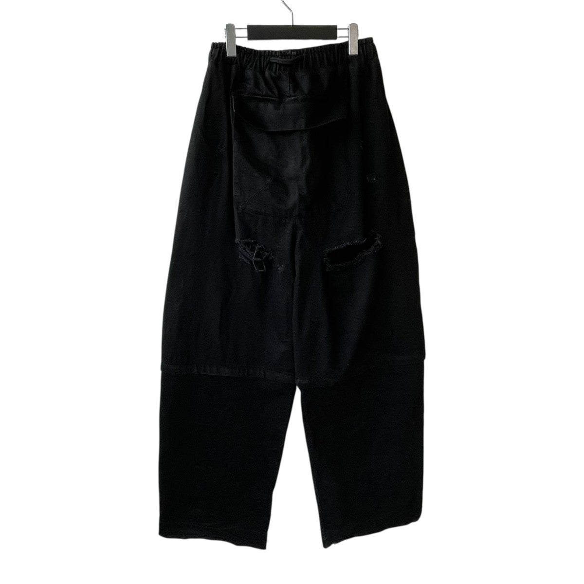 25SSZIP OFF UNDERWEAR DENIMワイドパンツ