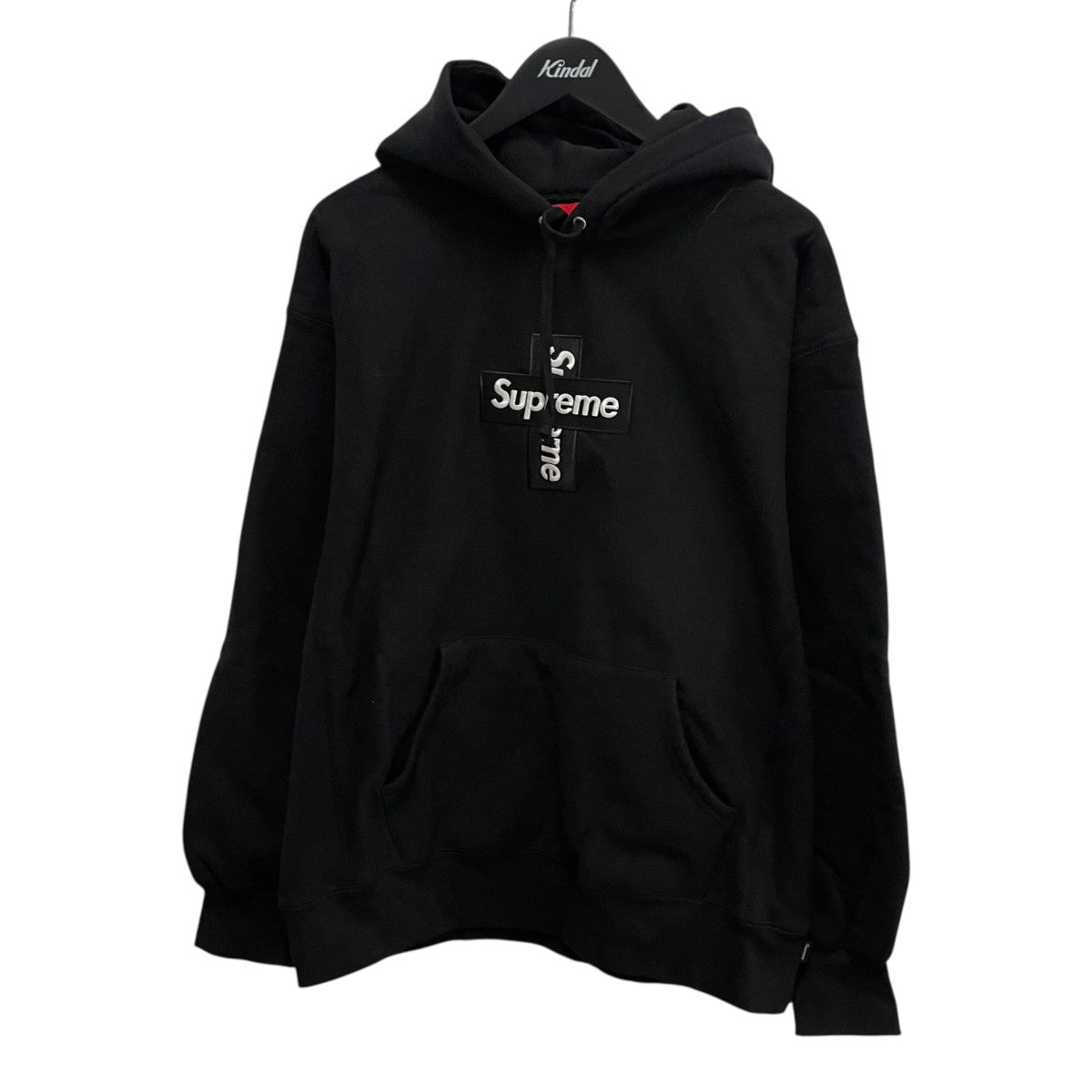 Supreme(シュプリーム) cross box logoパーカー ブラック サイズ