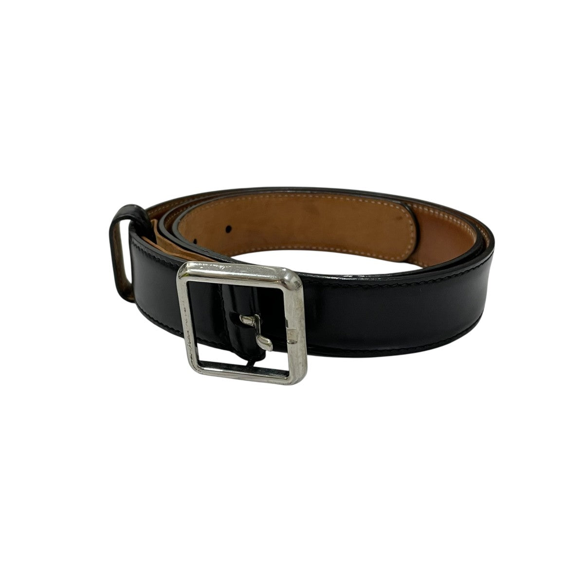 BALENCIAGA ブラック レザーベルト BALENCIAGA(バレンシアガ) レザーベルト525447 525447 ブラック