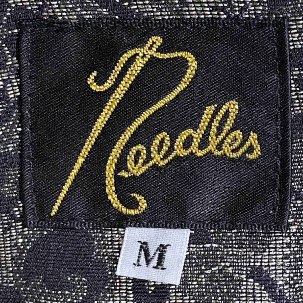 needles 20SS オープンカラー半袖シャツ Cut-Off S／S One-Up Shirt - Pe／Cu Jacquard カットオフ ショートスリーブ ワンアップシャツ GL086 古着・中古-5枚目のアイテム画像