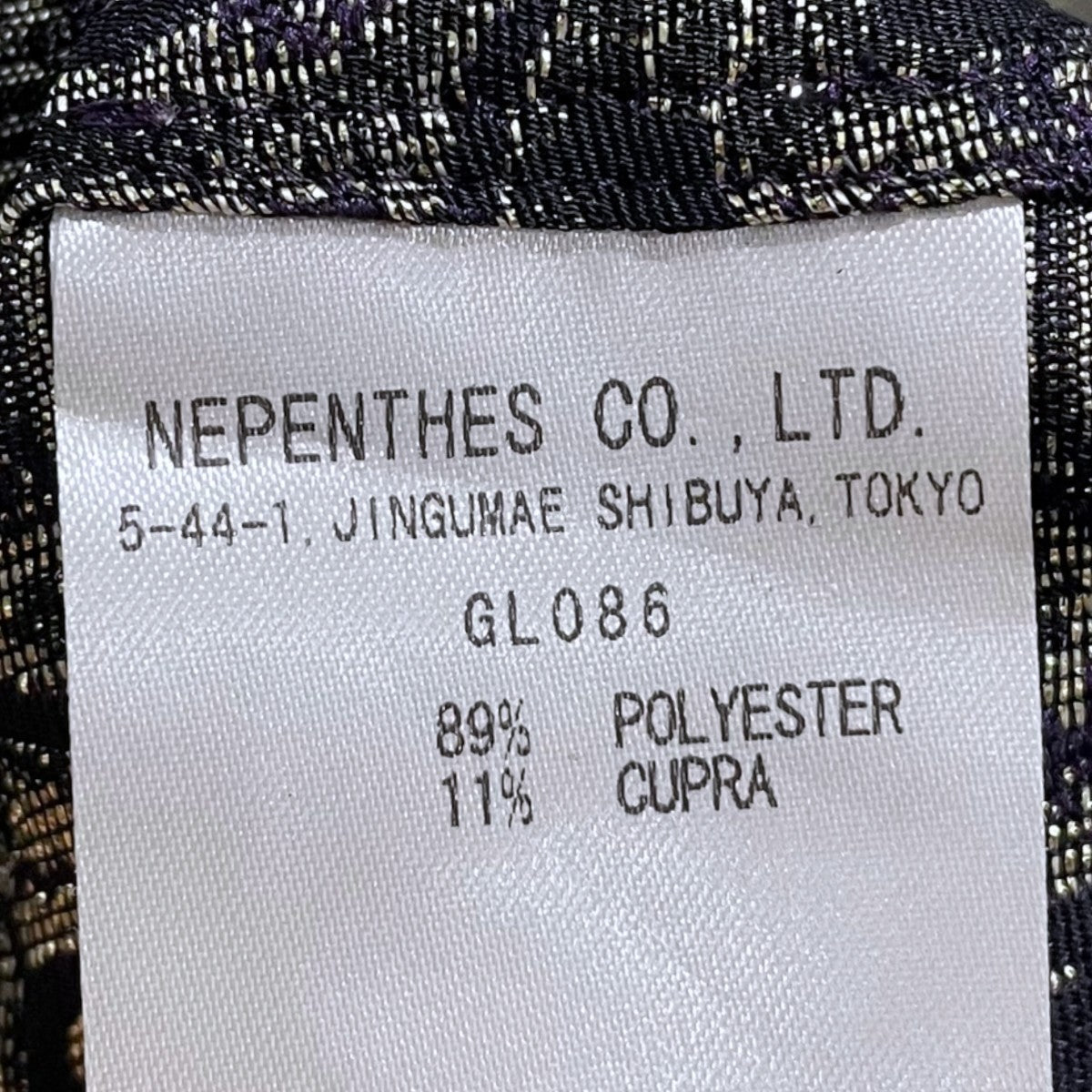 needles 20SS オープンカラー半袖シャツ Cut-Off S／S One-Up Shirt - Pe／Cu Jacquard カットオフ ショートスリーブ ワンアップシャツ GL086 古着・中古-6枚目のアイテム画像