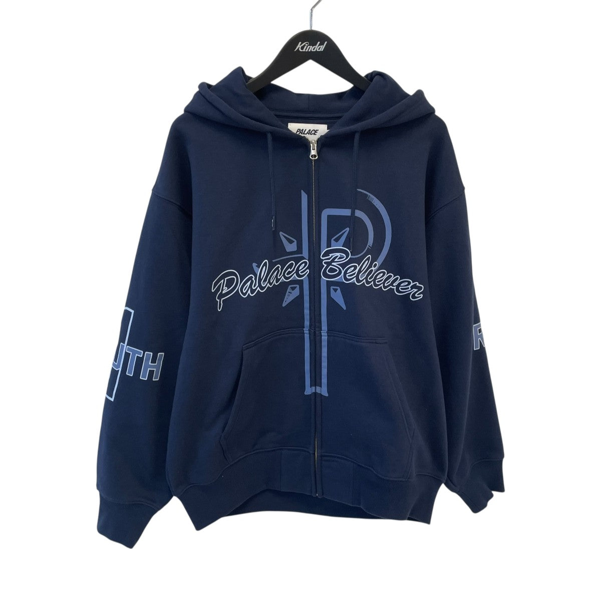 PALACE(パレス) 25SSBELIEVER ZIP HOODパーカー ネイビー サイズ