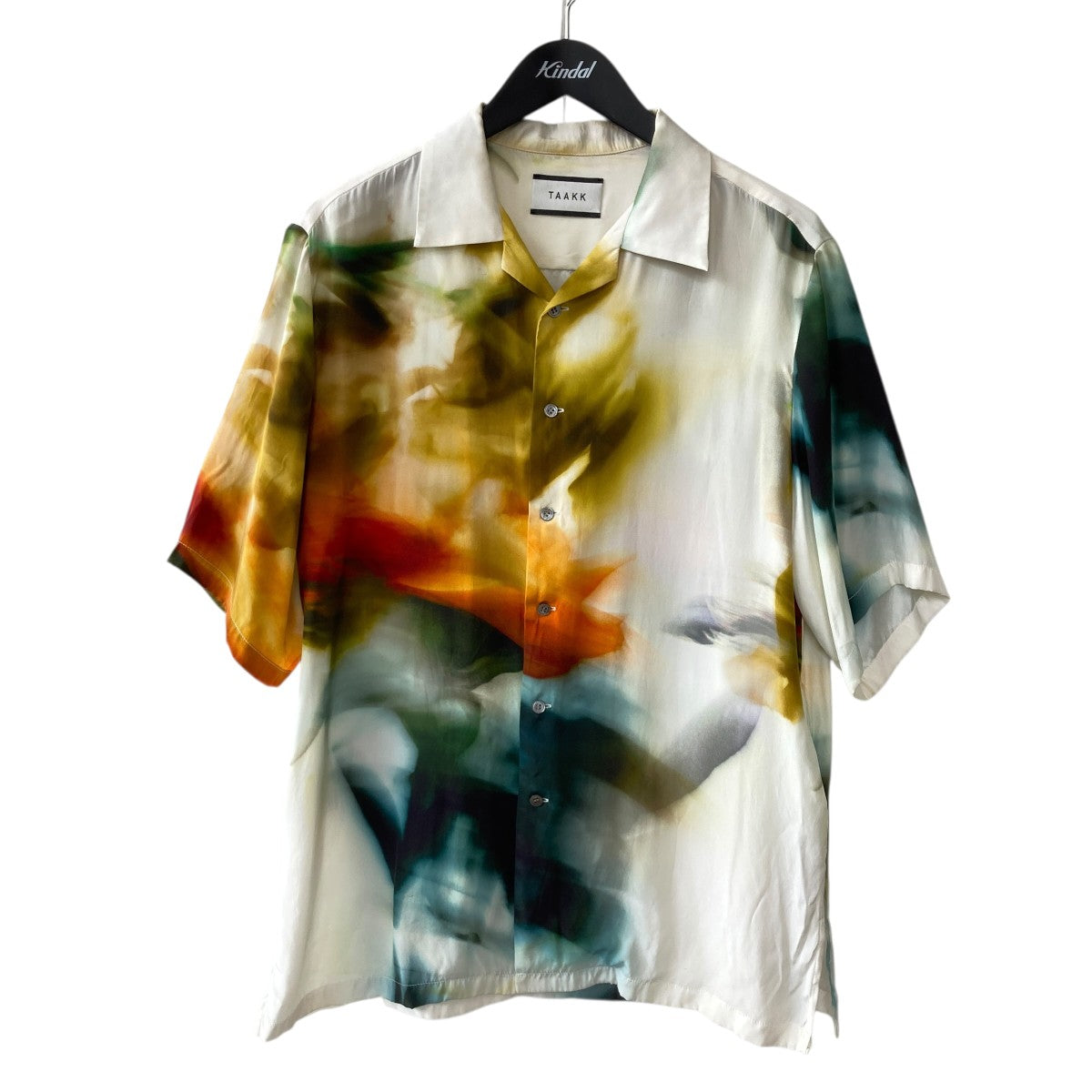 BLURRED FLOWERSILK SHIRT総柄半袖シャツTA22SS-SH023
