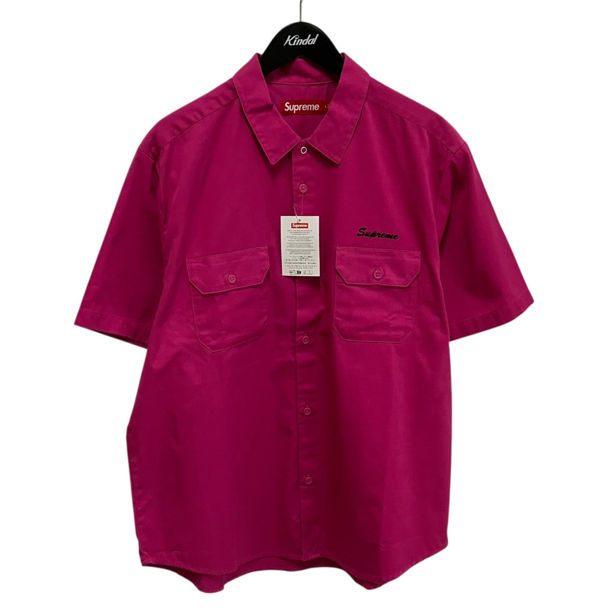 Supreme Rhinestone Pin Up S S Work Shirt半袖シャツ 古着・中古-1枚目のアイテム画像