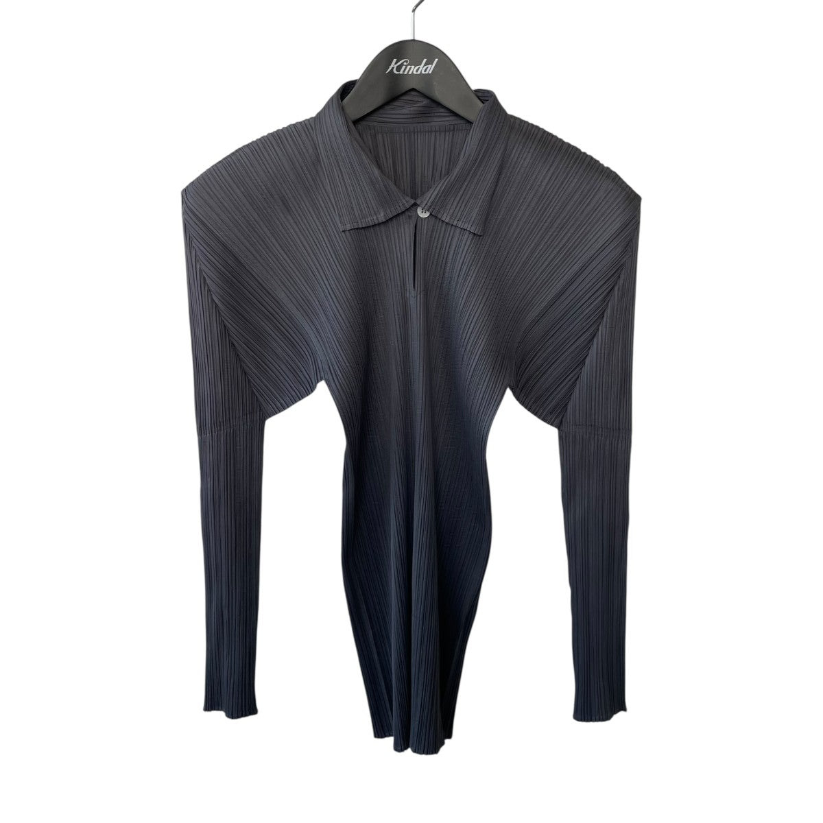 PLEATS PLEASE 長袖カットソー　size3 プリーツプリーズ 長袖カットソー ネイビー PP04-JK602