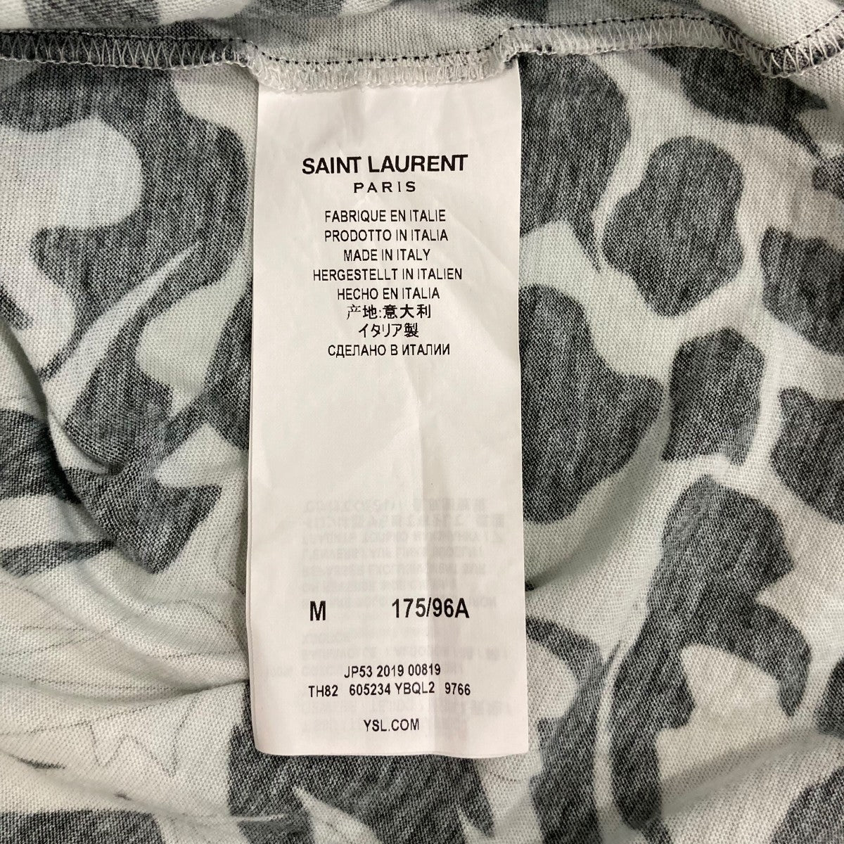 Saint Laurent Paris(サンローランパリ) ボタニカル半袖Tシャツ