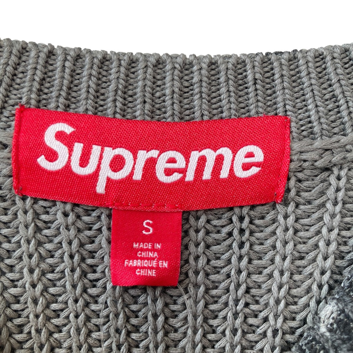 Supreme ブラウン ニットセーター Supreme（ニット/セーター ・ ブラウン/茶色系）のフリマ