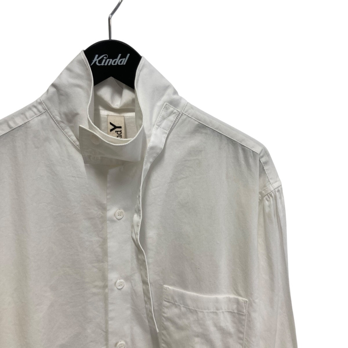 GROUND Y COTTON BROAD STAND COLLAR SHIRT長袖シャツGL-B23-009 古着・中古-3枚目のアイテム画像