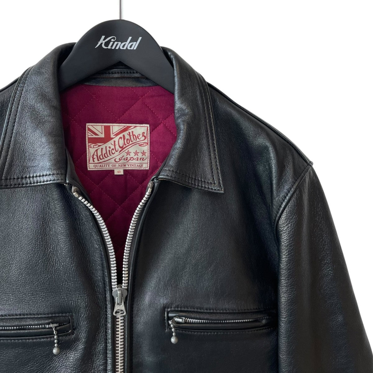 ADDICT CLOTHES(アディクトクローズ) AD-12 JSR JACKETレザー