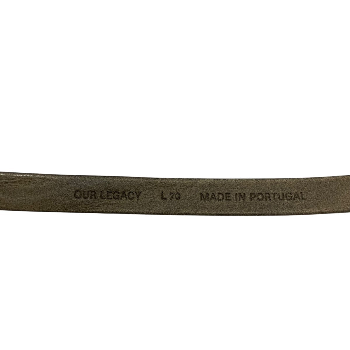 OUR LEGACY(アワーレガシー) 2CM レザーベルト ブラウン｜【公式