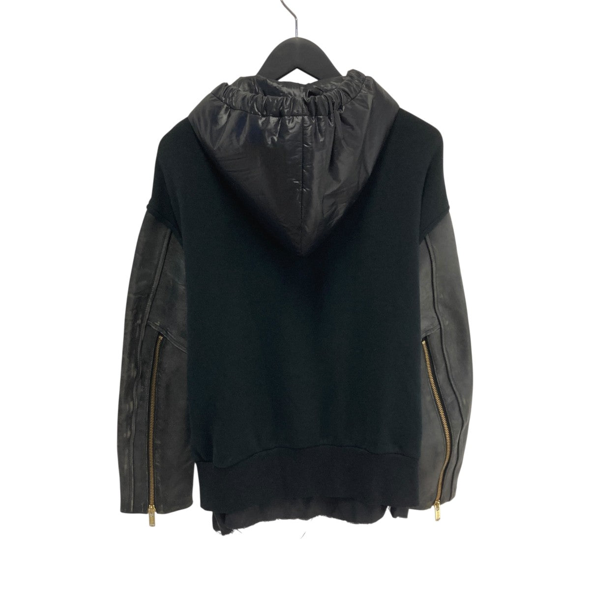 UNDERCOVER(アンダーカバー) レザー切替ジップパーカーUC2C1804