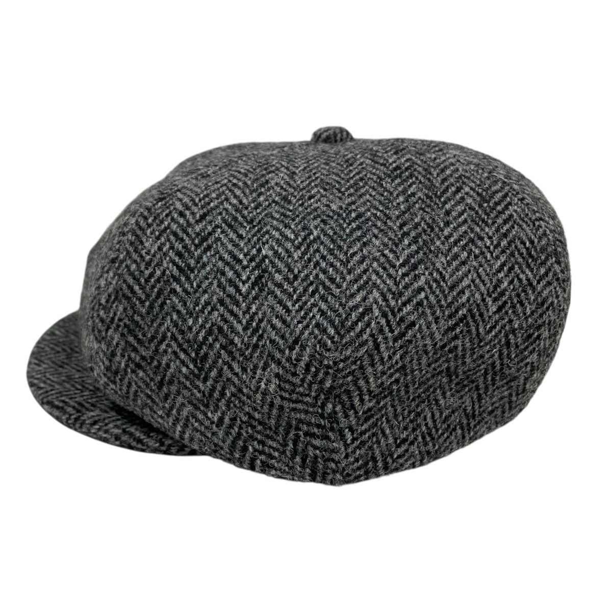 Harris Tweed×McCoy's ヘリンボーンキャスケット グレー サイズ 7 1/2