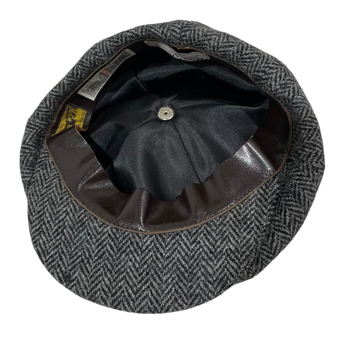 Harris Tweed×McCoy's ヘリンボーンキャスケット グレー サイズ 7 1/2