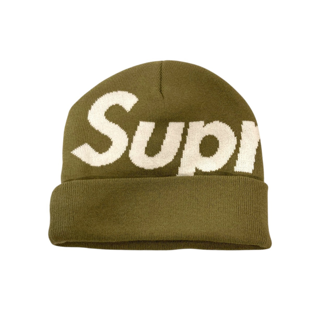 Supreme オリーブ ニット帽 Supreme(シュプリーム) 24AWロゴ ニット帽 オリーブ サイズ