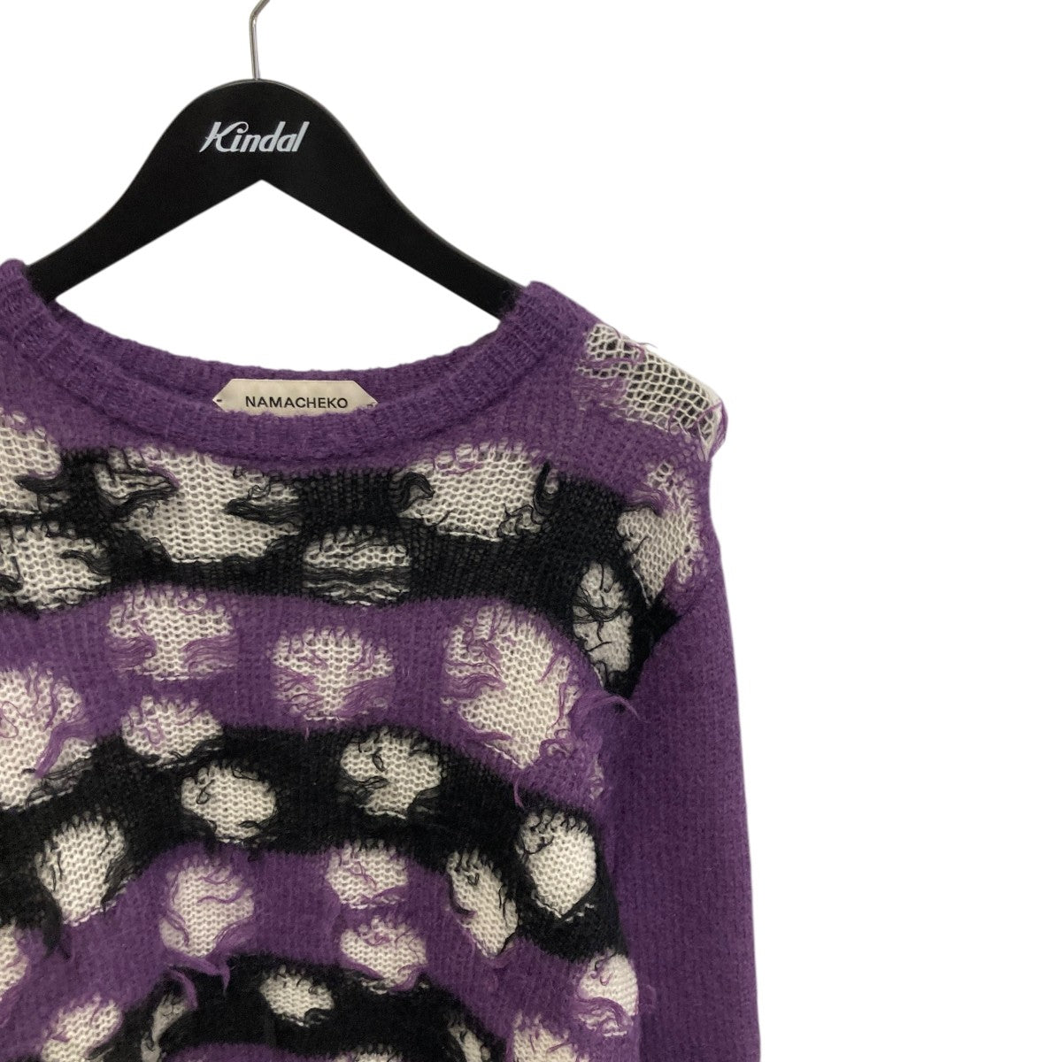 DOUBLE LAYER INTARSIA CREWNECKニット